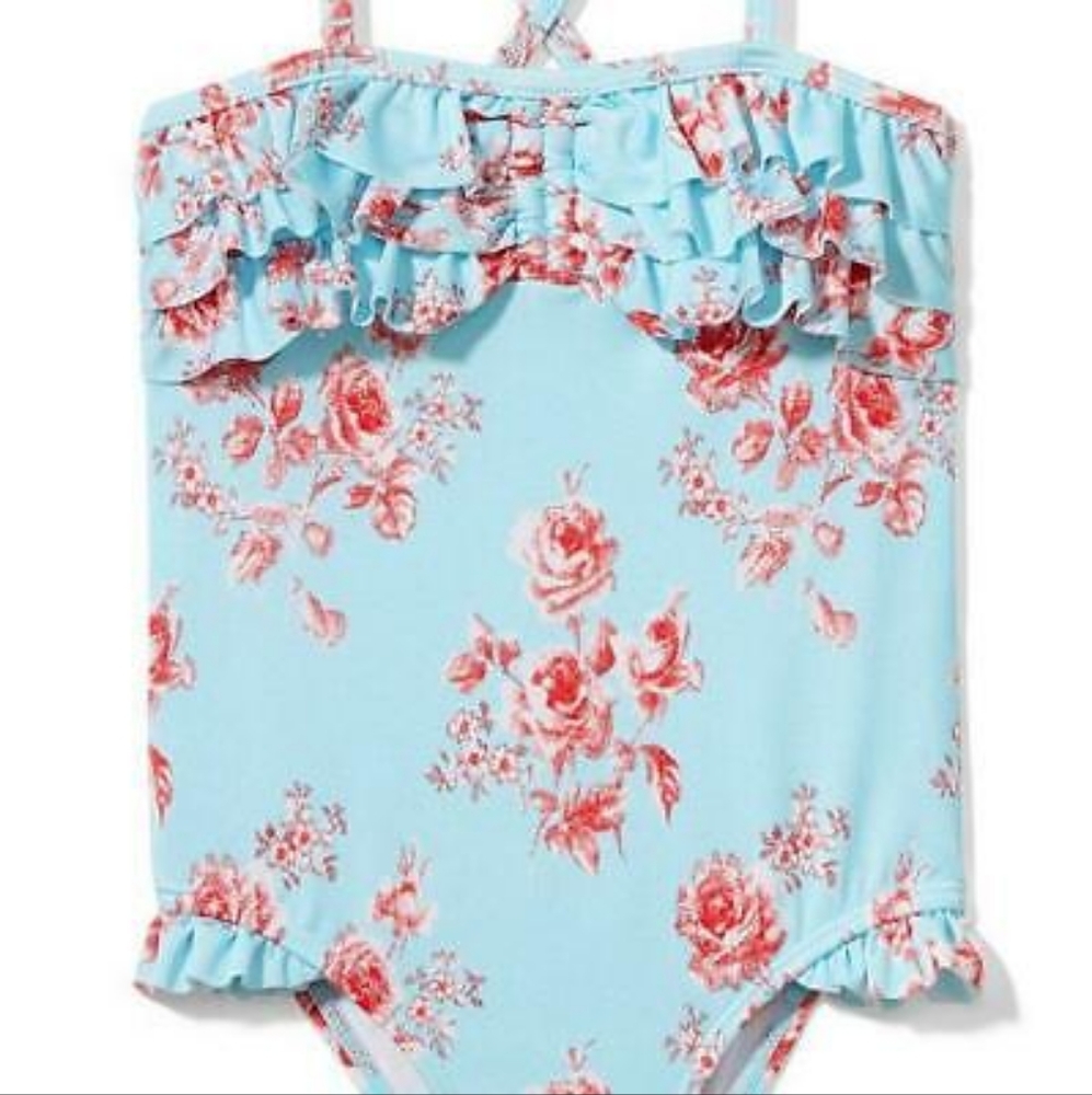Floral Ruffle Swimsuit